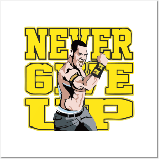 never give up Posters and Art